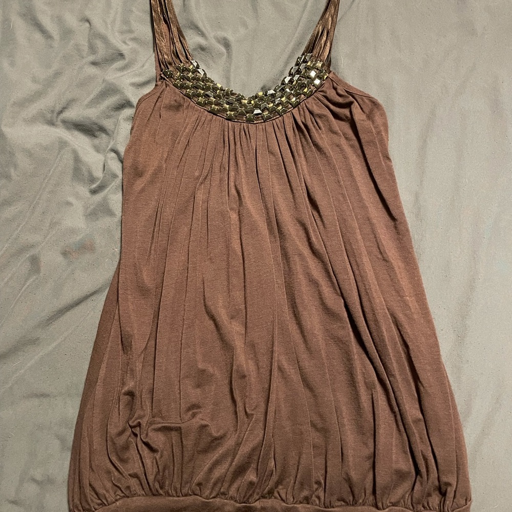 Brown Fashion Elle tank